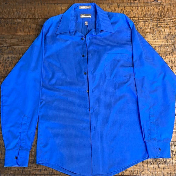 Men's Dress Shirt Fitted 34/35 15 1/2 Medium - Picture 1 of 5
